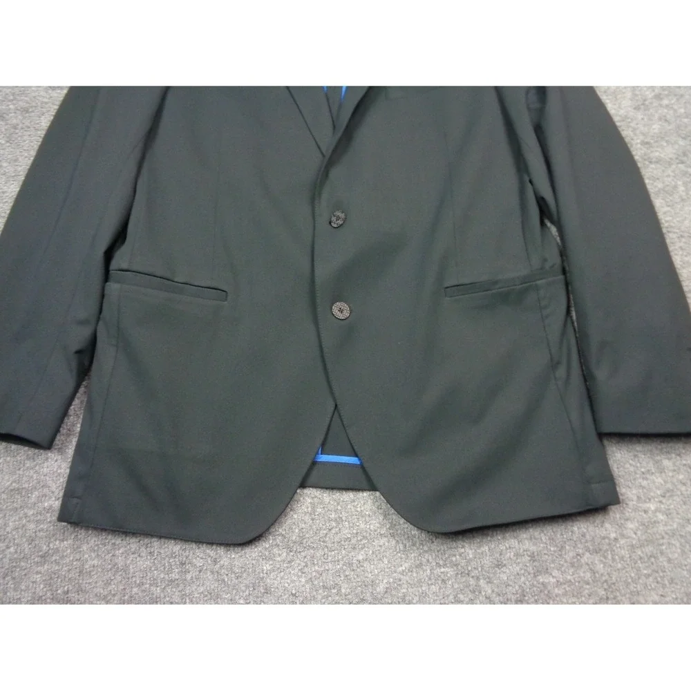 Twillory Performance Blazer 44R Black Stretch Travel Sport Coat Washable Tech